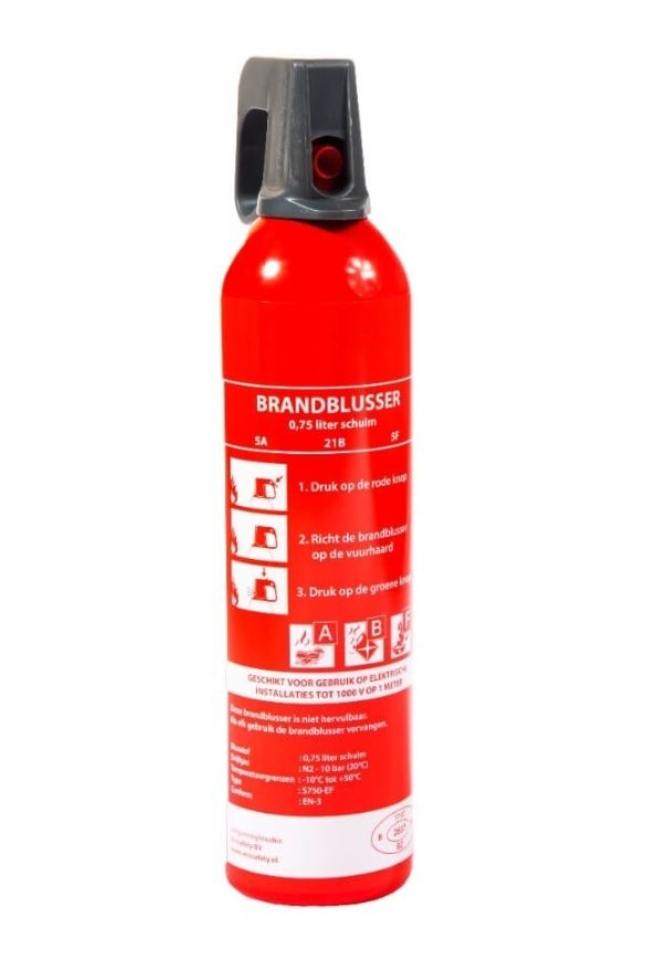 Ecosafety Spray Fire Extinguisher 0.75 Liter Foam